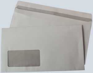 Büroring Kompaktbrief, Selbstklebend, weiß, mit Fenster, 125 x 229mm