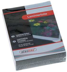 Büroring Laminierfolie, A7, 80 x 111mm, 125mic