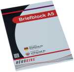 BüroRing Briefblock A5/50 Blatt blanko, holzfrei,...