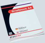 Büroring Briefblock A4/50 Blatt blanko, holzfrei,...