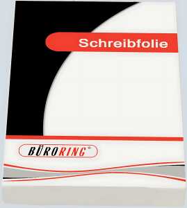 Büroring Schreibfolie, Standard A4, 100my, glasklar, transparent