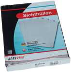 Büroring Aktenhüllen, genarbt, rot, Sichtmappe...