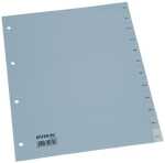 Büroring Register, A4, Jan.-Dez., PP-Folie, grau,...