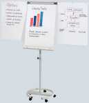 Büroring Flipchart Tafel Mobil grau,...