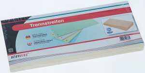 Büroring Trennstreifen chamois 10,5x24cm, 190g/qm Karton, gelocht
