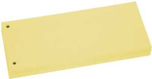 Trennstreifen gelb, Sondermaß 105x228cm, 190g/qm Karton, gelocht