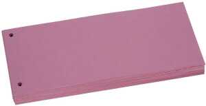 Trennstreifen rosa, Sondermaß 105x228cm, 190g/qm Karton, gelocht