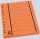 Büroring Trennblätter A4 orange vollfarbig, schwarzer Orgadruck