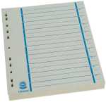 Büroring Trennblätter A4 blau chamois, farbiger...