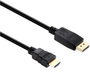DisplayPort auf HDMI Kabel 1,5m, schwarz