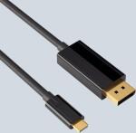 USB-C auf DisplayPort Kabel, 1,0m, schwarz