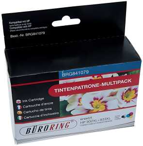 Multipack 4 Farben für HP Officejet 6100 eDrucker,
