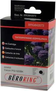 Dual Pack schwarz für Canon iP3600, iP4700, MP540, MP550,MP560