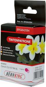 Tintenpatrone magenta für Canon, PIXMA MG5750, MG6850, MG7750,