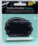 Tafelfolien Etiketten mit Speckstein- stift, 3 Formen...