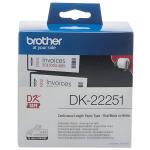 DK-Endlosetiketten Papier - 62 mm x 15,24 m, schwarz/rot...