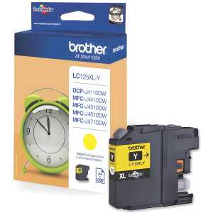 Brother Original Brother Tintenpatrone gelb (LC-125XLY)