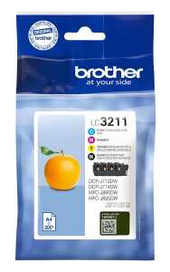 Value Pack sw,c,m,y BROTHER LC3211VALDR