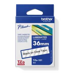 Schriftbandkassette TZE161 laminiert, 36mm briet/8m lang