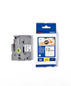 Schriftbandkassette TZE231S laminiert, 12mm breit/4m lang