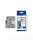 Schriftbandkassette TZE231S laminiert, 12mm breit/4m lang