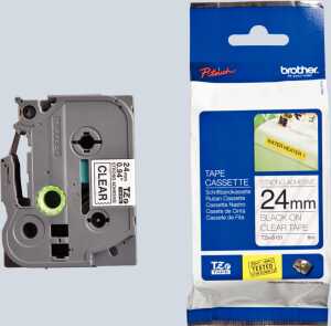 Schriftbandkassette TZES151 laminiert, extra stark klebend