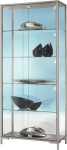 Standvitrine 800 Dekor Silber mit vollverglastem...