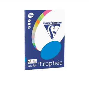 Clairefontaine CLAIRALFA PPP A4 80G 100BL KARIBIKBLAU