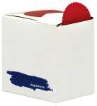 Siegelsterne weiß, Ø 53 mm, sk, gewellter Rand