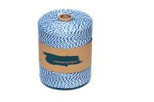 Urkunden-Heftgarn blau/weiß Rolle ca. 360m
