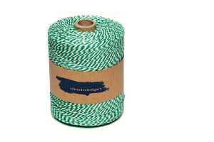 Urkunden-Heftgarn grün/weiß Rolle ca. 360m