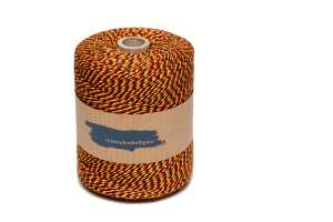 Urkunden-Heftgarn schwarz/rot/gold Rolle ca. 360m