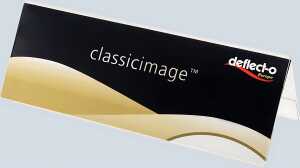 Tisch-Namensschilder A4 Dachform doppelseitig glasklar