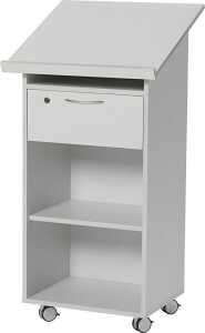 Deskin Stehpult Laudatus offen Farbe: Lichtgrau