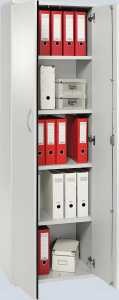 Büroschrank mit Flügeltüren inklusive 4 Fachböden 1948x600x380mm