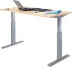 Sitz-/Stehschreibtisch Ahorn Höhe 725 - 1185 mm,...