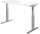 Sitz-/Stehschreibtisch Weiß Höhe 725 - 1185 mm, Tiefe 800mm