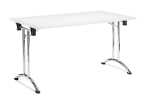 Klapptisch, 1600 x 800, weiß/chrom, T-Fuß...