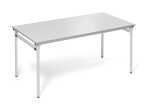 Klapptisch, 1600 x 800, lichtgrau/lichtgrau, 4 Fuß
