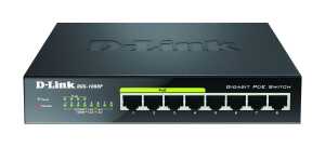 8-Port Layer2 PoE+ Gigabit Switch 4x 10/100/1000Mbit/s TP 802.3at PoE