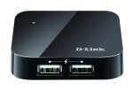 4-Port USB 2.0 Hub 4x USB A-Port, 1x Uplink Mini-B-Port