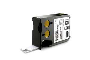 Schriftband für XTL 300 und XTL 500 21mm/39mm schwarz auf weiß