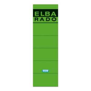 ELBA Ordner-Rückenschild "rado" kurz, 8 cm, grün, 10 Schildern