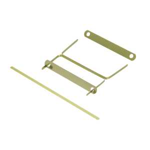 ELBA Heftverschluss Doppelheftzunge 160mm Metall messing