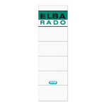 ELBA Ordner-Rückenschild "rado" kurz, 8 cm, weiß, Aufdruck, 10 Schild