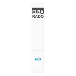 ELBA Ordner-Rückenschild "rado" kurz, 5 cm, weiß, 10 Schildern