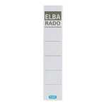 ELBA Ordner-Rückenschild "rado" kurz, 5 cm, weiß, 10 Schildern