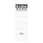 ELBA Ordner-Rückenschild "rado" kurz, 8 cm, weiß, 10 Schildern