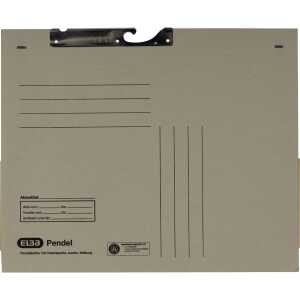 ELBA Pendelhefter A4, aus 320 g/m² kaufm. Heftung und Dehntasche grau