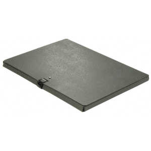 Dokumentenmappe A4, 1,4 mm starker Hartpappe (RC), 1 cm schwarz